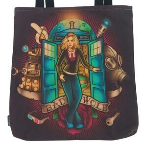 Doctor Who Tote Bag Rose Tyler Bad Wolf Fandom Gift TARDIS BBC TV